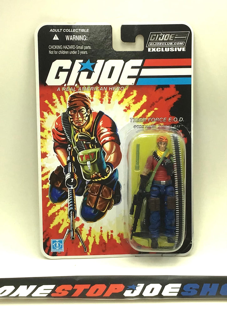 2019 FSS FINAL 12 G.I. JOE TUNNEL RAT V13 TIGER FORCE E.O.D. GI JOE COLLECTORS CLUB EXCLUSIVE LOOSE 100% COMPLETE + FULL CARD FLAW