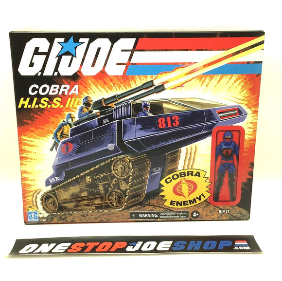 2021 RETRO LINE G.I. JOE COBRA H.I.S.S. HISS TANK III VEHICLE W/ RIP IT WAL-MART EXCLUSIVE NEW SEALED