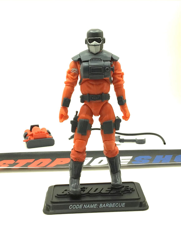 2008 25TH ANNIVERSARY G.I. JOE BARBECUE V4 WAVE 9 LOOSE 100% COMPLETE + FULL CARD