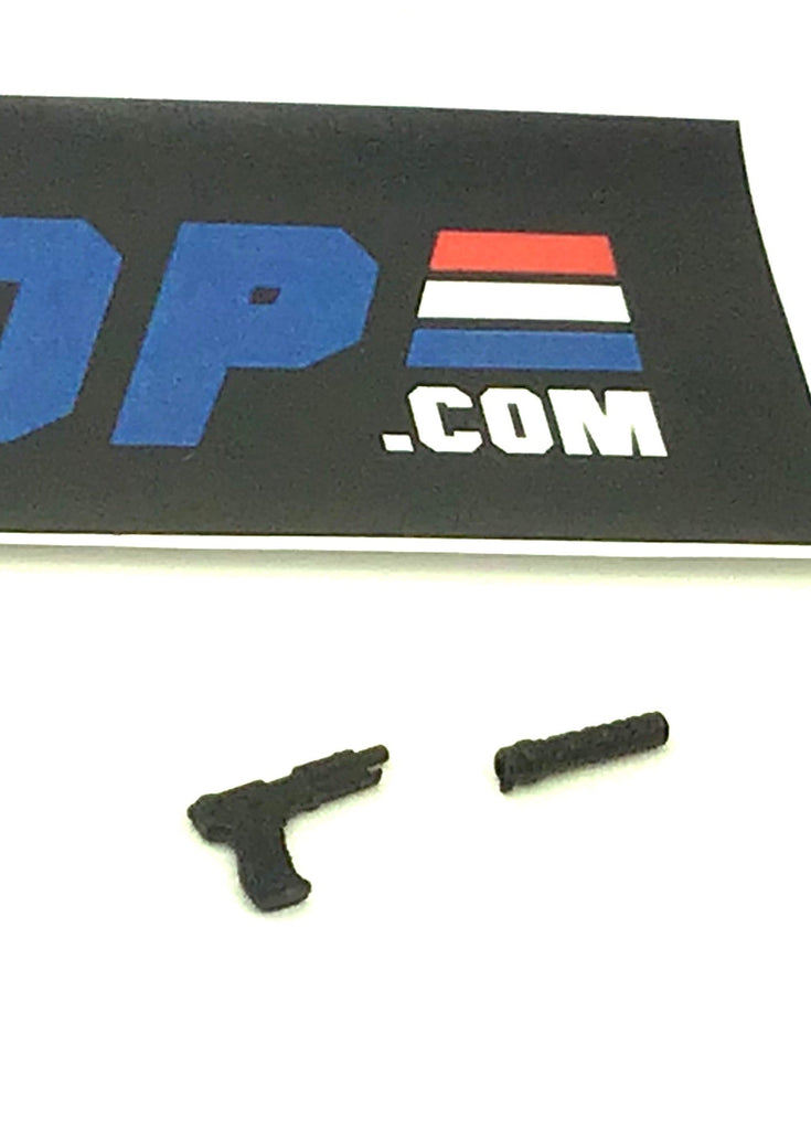 2011 30TH ANNIVERSARY COBRA ENEMY TROOPER V15 PISTOL W/ SUPPRESSOR GUN ACCESSORY PART CUSTOMS