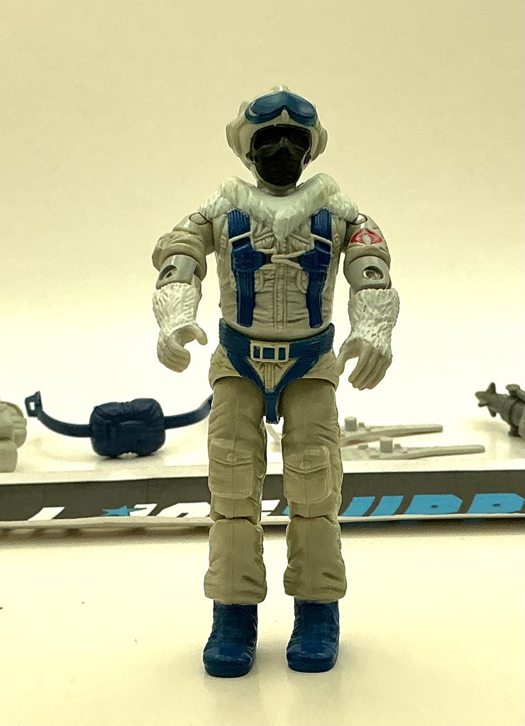 1985 VINTAGE ARAH G.I. JOE COBRA SNOW SERPENT V1 POLAR ASSAULT LOOSE FIGURE (r)
