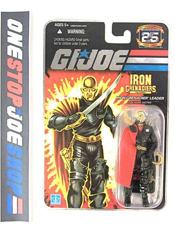 2008 25TH ANNIVERSARY G.I. JOE COBRA DESTRO V16 WAVE 5 NEW SEALED FOIL CARD