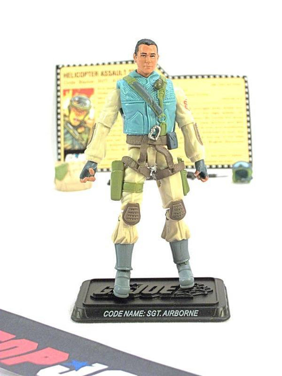 2008 25TH ANNIVERSARY G.I. JOE SGT. AIRBORNE V3 WAVE 11 LOOSE 100% COMPLETE + F/C