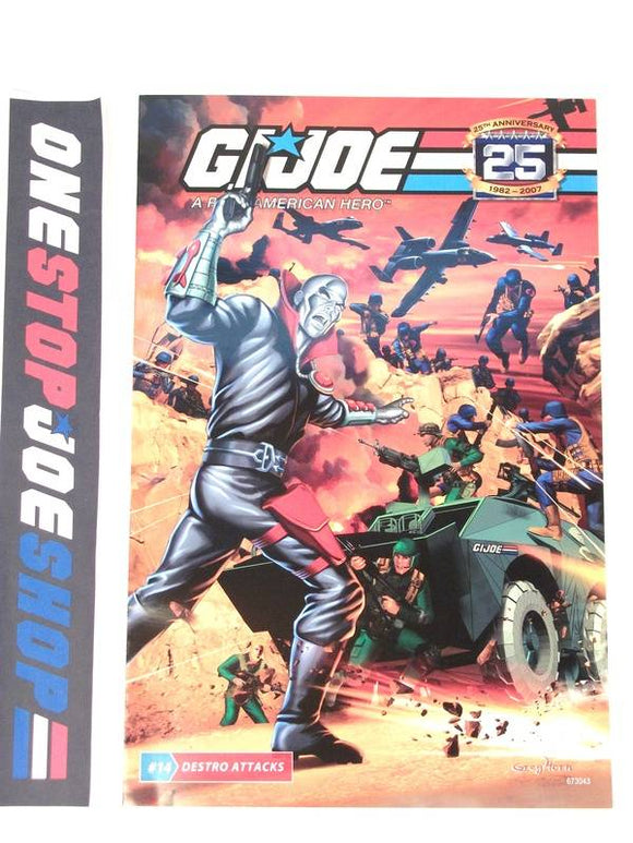HASBRO G.I. JOE A REAL AMERICAN HERO ISSUE #14 COMIC BOOK 25TH ANNIVERSARY COMIC PACK