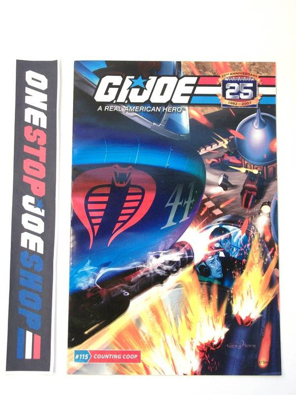 HASBRO G.I. JOE A REAL AMERICAN HERO ISSUE #115 COMIC BOOK 25TH ANNIVERSARY COMIC PACK