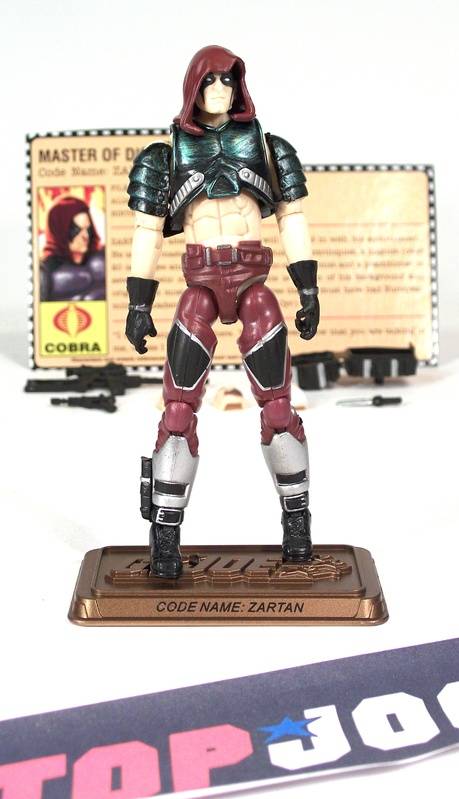 2009 25TH ANNIVERSARY G.I. JOE DREADNOK ZARTAN V16 HALL OF HEROES INTERNET EXCLUSIVE LOOSE 100% COMPLETE + FULL CARD