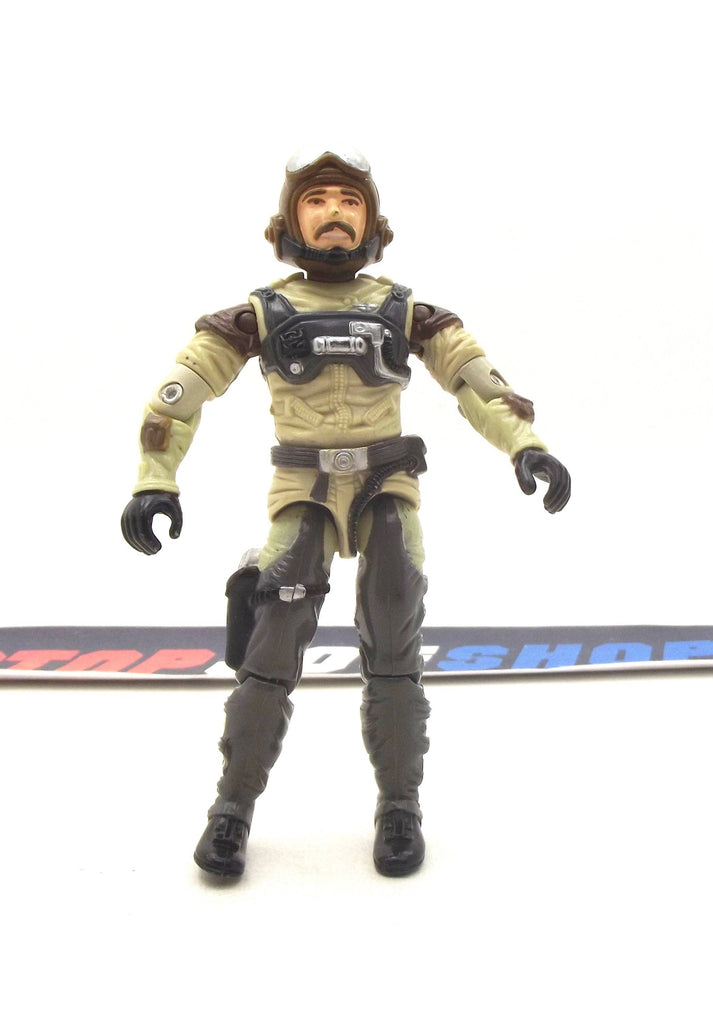 1986 VINTAGE ARAH G.I. JOE SLIP-STREAM V1 CONQUEST X-30 PILOT LOOSE 100% COMPLETE (a)