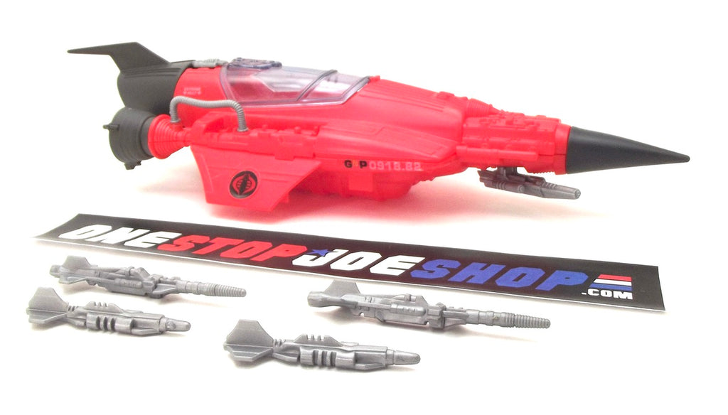 1988 VINTAGE ARAH G.I. JOE COBRA STELLAR STILETTO LOOSE 100% COMPLETE (a)