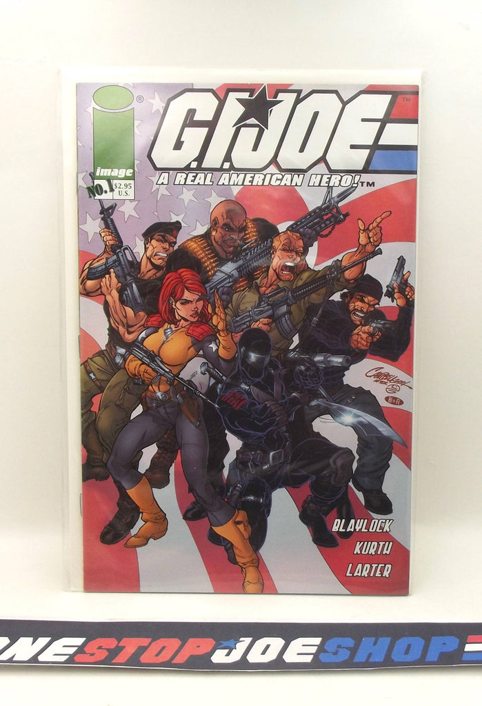IMAGE COMICS G.I. JOE A REAL AMERICAN HERO ISSUE #1 COMIC BOOK CAMPBELL COVER VF+ / NM 1ST PRINT
