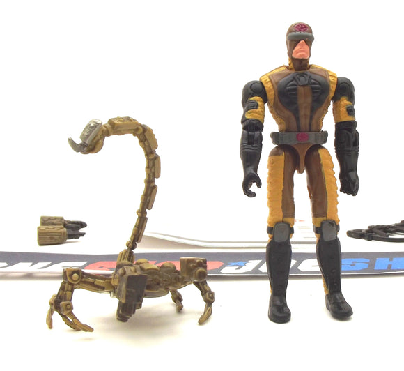 2004 VVV G.I. JOE COBRA NEUROTOXIN V1 SAND SCORPION LEADER LOOSE 100% COMPLETE + F/C