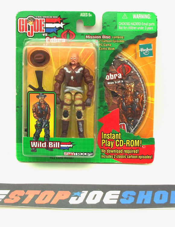 2003 GVC G.I. JOE WILD BILL V5 SPY TROOPS HELICOPTER PILOT MISSION DISC PACK LOOSE NEW SEALED