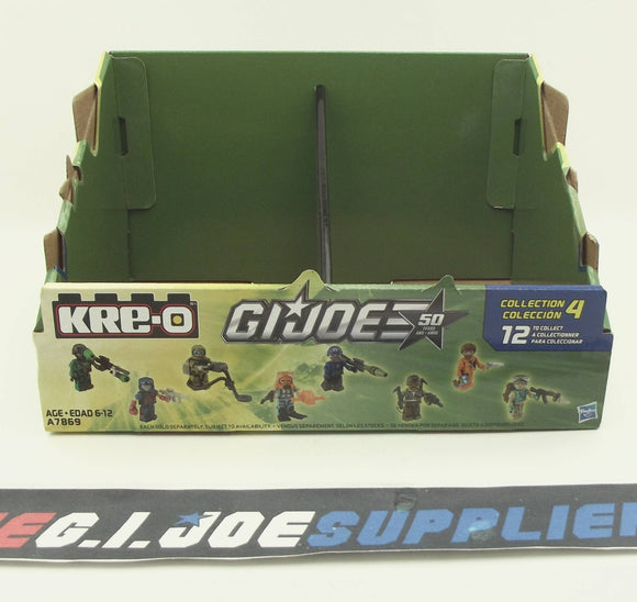 2014 KRE-O G.I. JOE SINGLE FIGURE KREON SERIES WAVE COLLECTION 4 SHELF DISPLAY BOX ONLY
