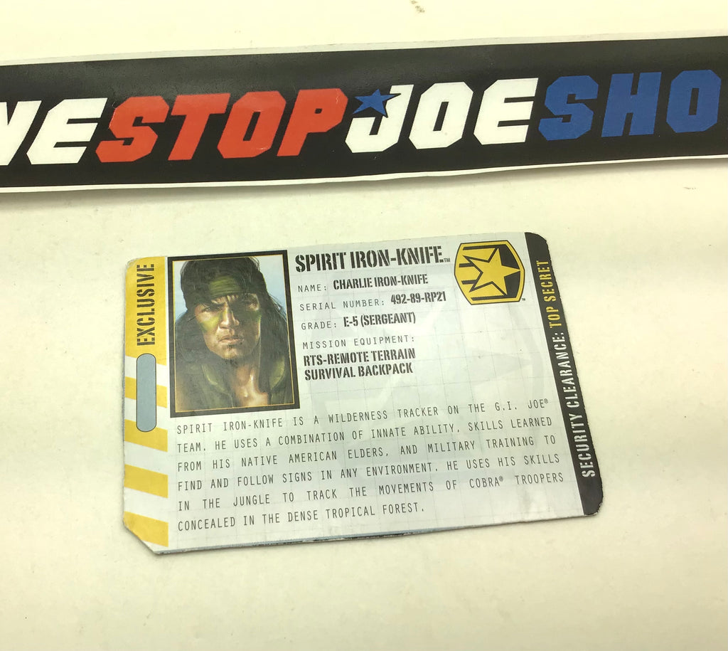 2010 POC SPIRIT IRON-KNIFE V4 FILE CARD