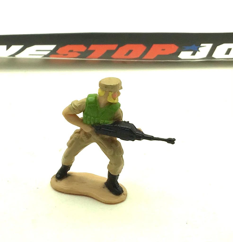 1988 VINTAGE ARAH G.I. JOE MICRO FIGURE ROCK ‘N ROLL MACHINE GUNNER (b)