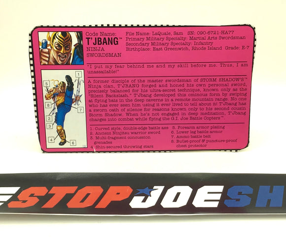 1992 VINTAGE ARAH T’JBANG V1 FILE CARD (c)