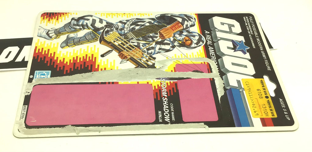 1988 VINTAGE ARAH STORM SHADOW V2 FULL FILE CARD – THE G.I. JOE SHOP ...