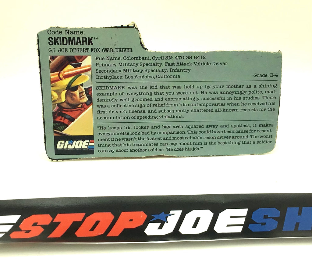 1988 VINTAGE ARAH SKIDMARK V1 FILE CARD (e)