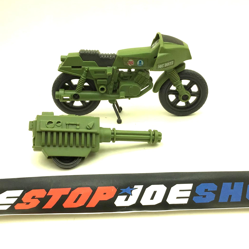1982 VINTAGE ARAH G.I. JOE RAM RAPID FIRE MOTORCYCLE VEHICLE ONLY LOOSE 100% COMPLETE (e)