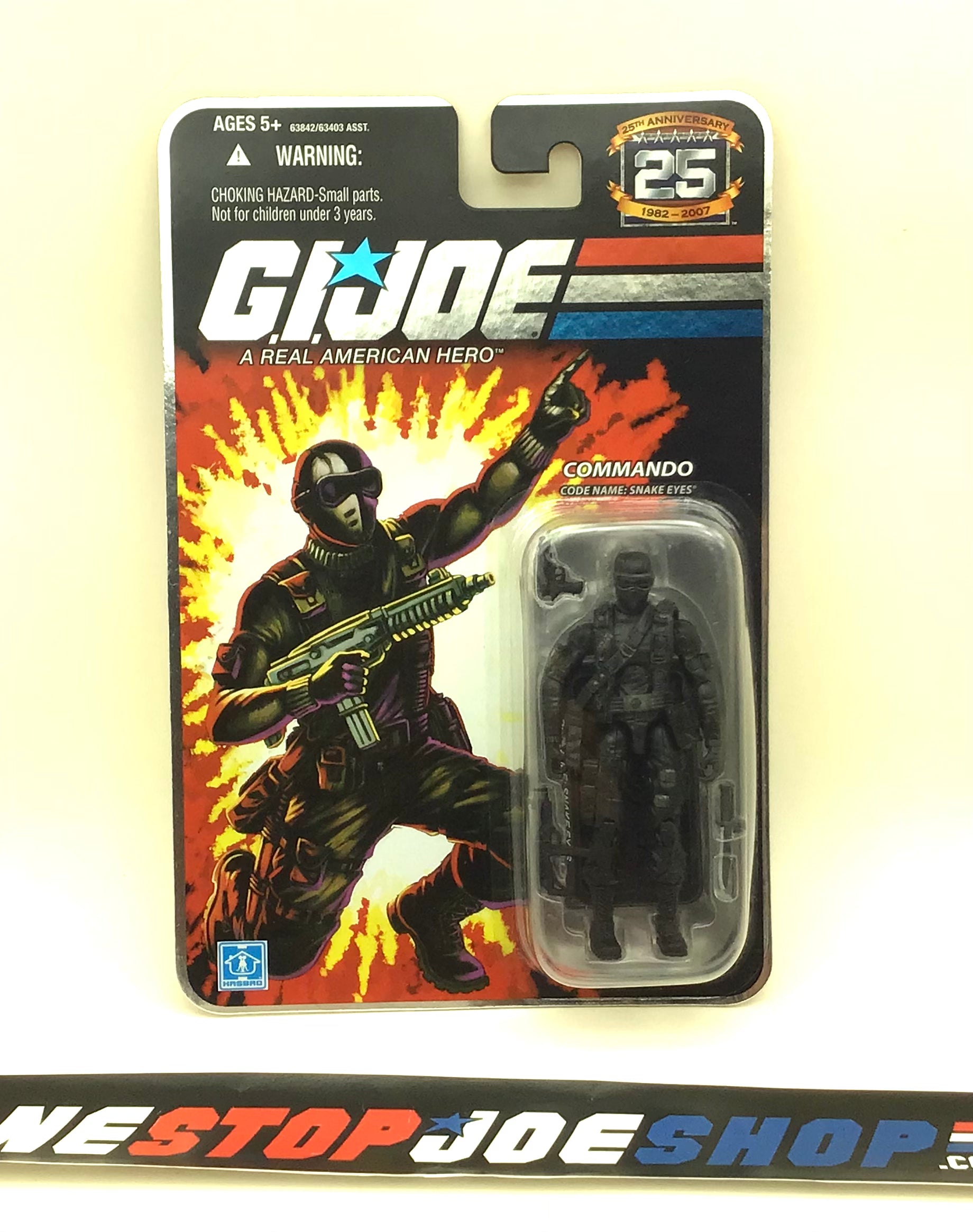 GI Joe 25th Anniversary SNAKE EYES (v34) COMMANDO 2024