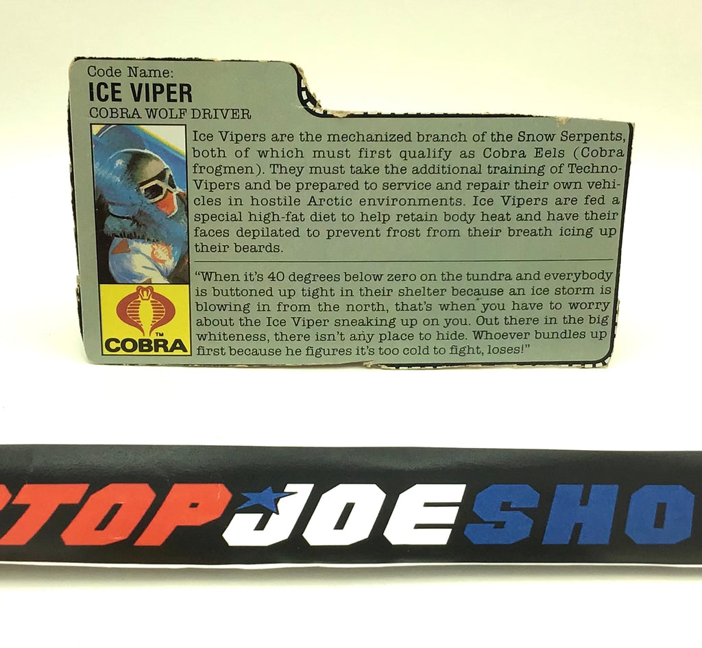 1987 VINTAGE ARAH ICE VIPER V1 FILE CARD (e)