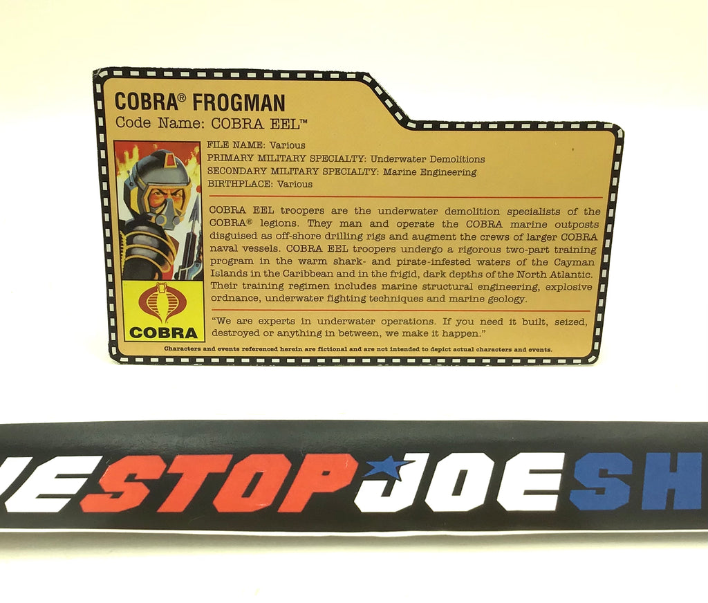 2008 25TH ANNIVERSARY COBRA EEL V4 FILE CARD