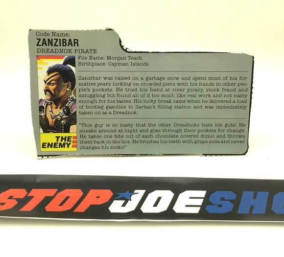 1987 VINTAGE ARAH ZANZIBAR V1  FILE CARD (d)