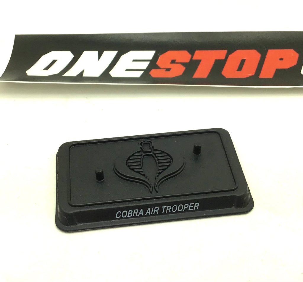 2011 30TH ANNIVERSARY COBRA AIR TROOPER V2 TWO PEG FIGURE STAND ACCESSORY PART CUSTOMS