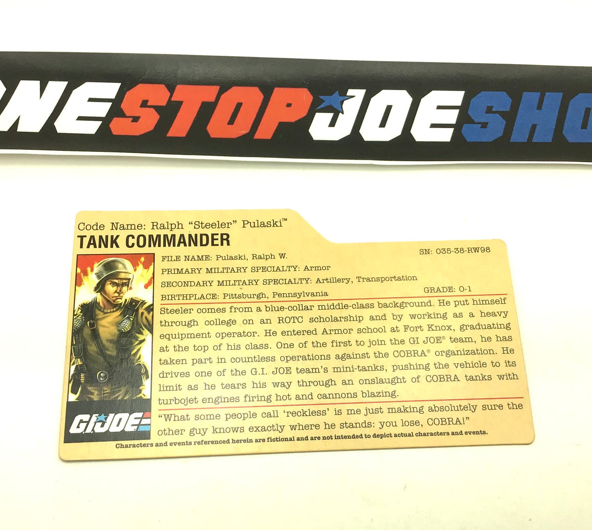 2008 25TH ANNIVERSARY STEELER V5 FILE CARD – THE G.I. JOE SHOP ...