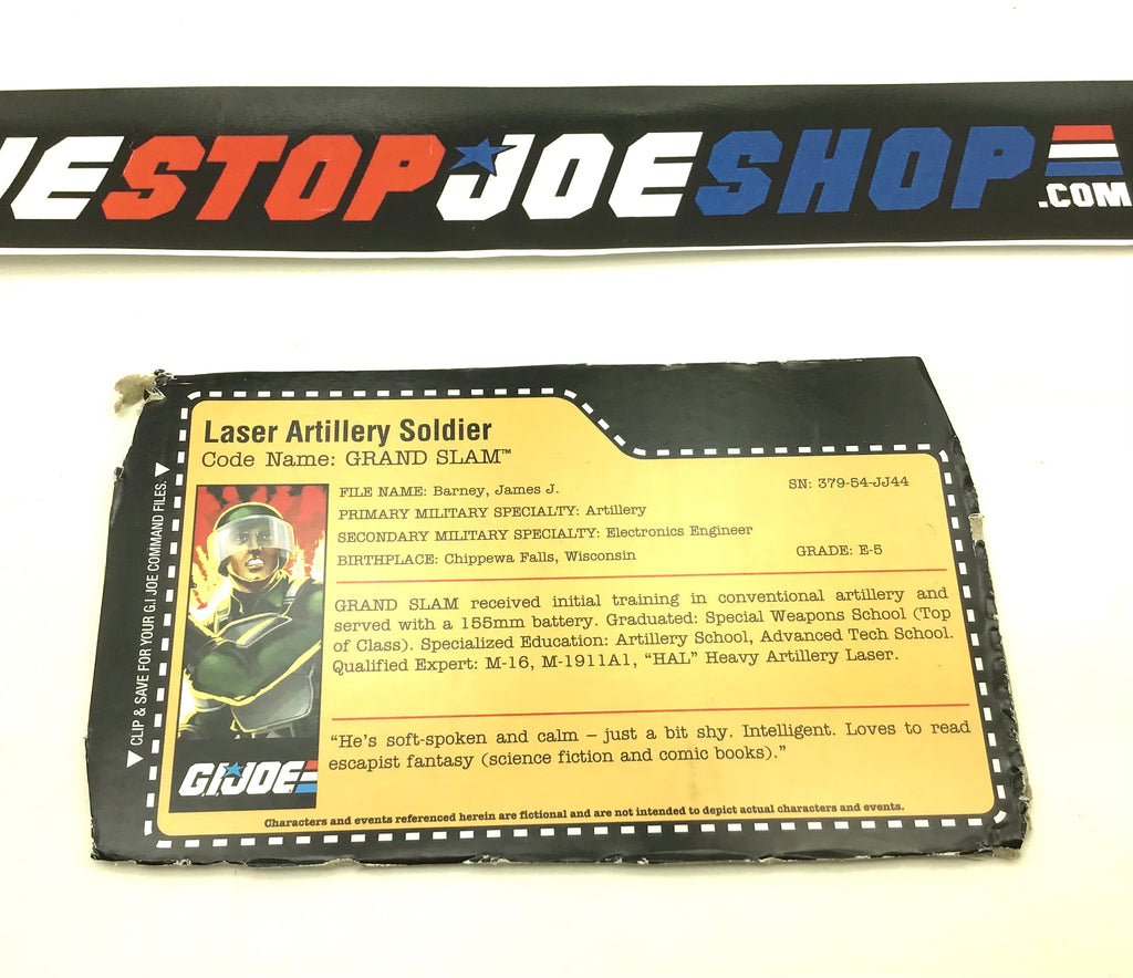 2008 25TH ANNIVERSARY GRAND SLAM V5 FILE CARD (b)