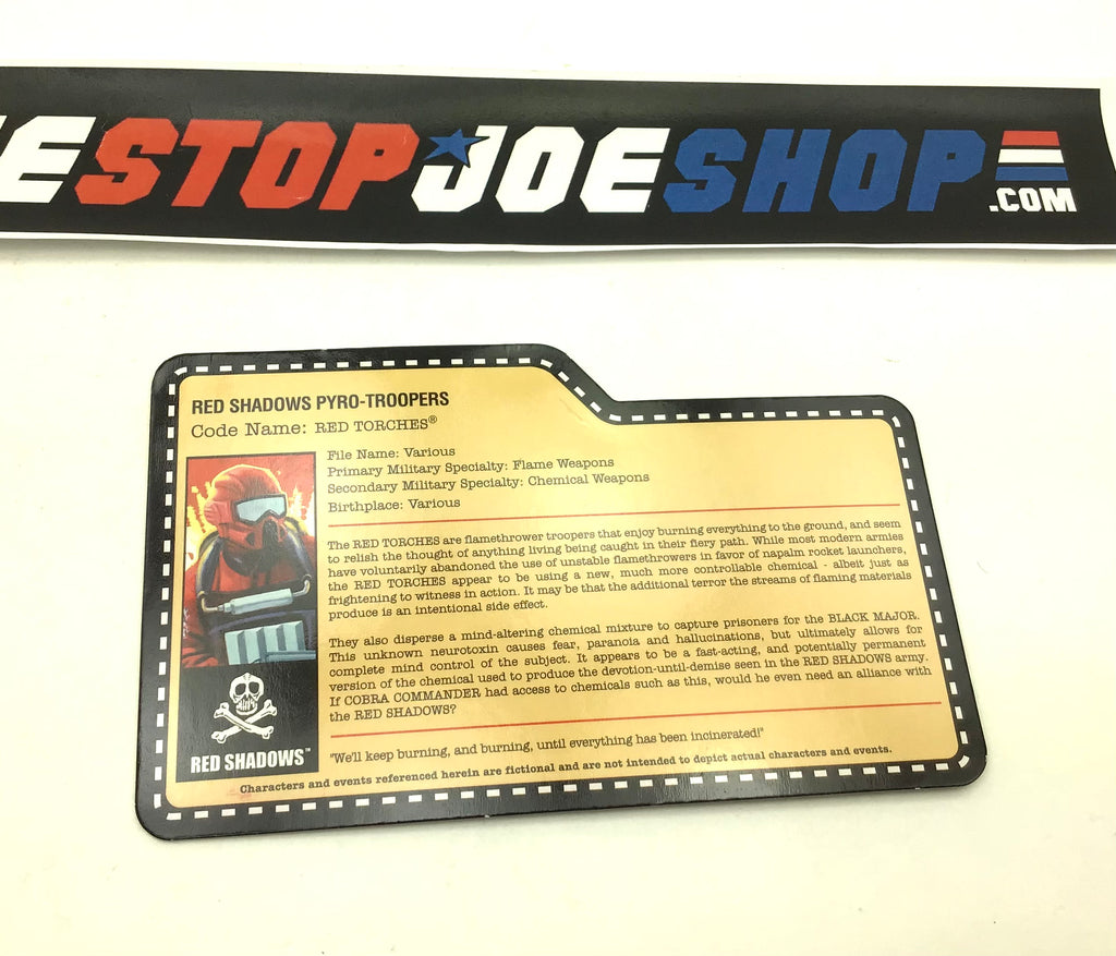 2010 JOECON COBRA RED TORCHES V1 FILE CARD