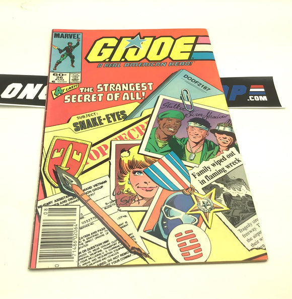 MARVEL COMICS G.I. JOE A REAL AMERICAN HERO ISSUE #26 COMIC BOOK NEWSSTAND EDITION AUGUST 1984 F/VF 1ST PRINT