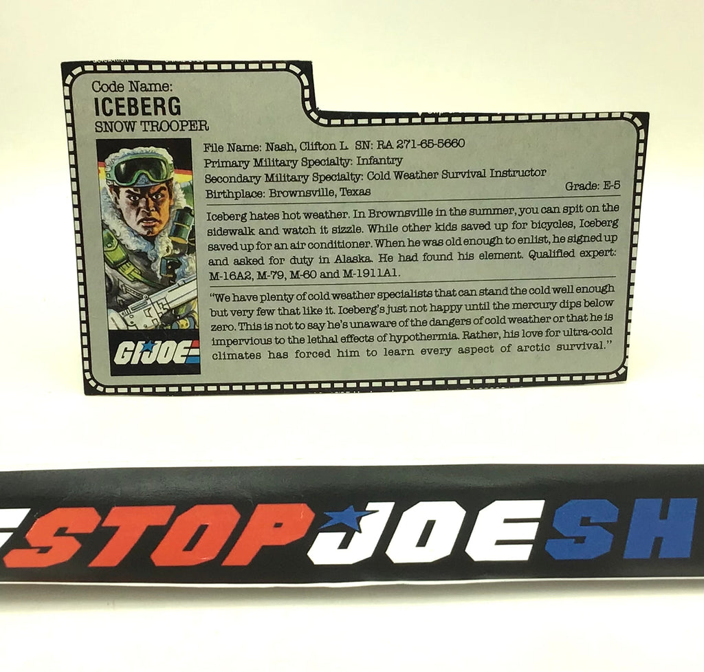 1986 VINTAGE ARAH ICEBERG V1 FILE CARD (c)