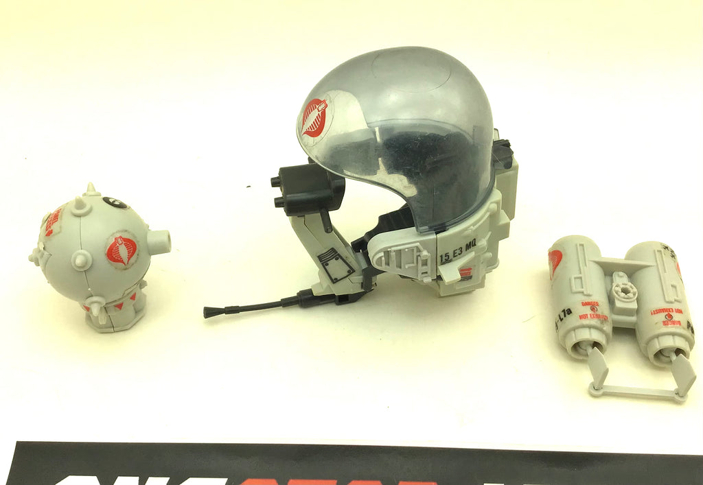1985 VINTAGE ARAH G.I. JOE COBRA FLIGHT POD TROUBLE BUBBLE VEHICLE LOOSE 100% COMPLETE (a)
