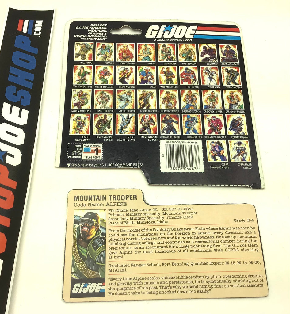 1985 VINTAGE ARAH ALPINE V1 FILE CARD PEACH W/ CARD BACK (a)