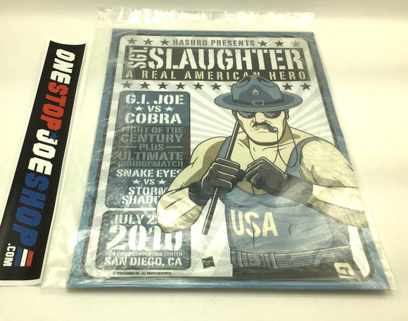 2010 SDCC COMIC-CON EXCLUSIVE SGT. SLAUGHTER PROMO POSTER