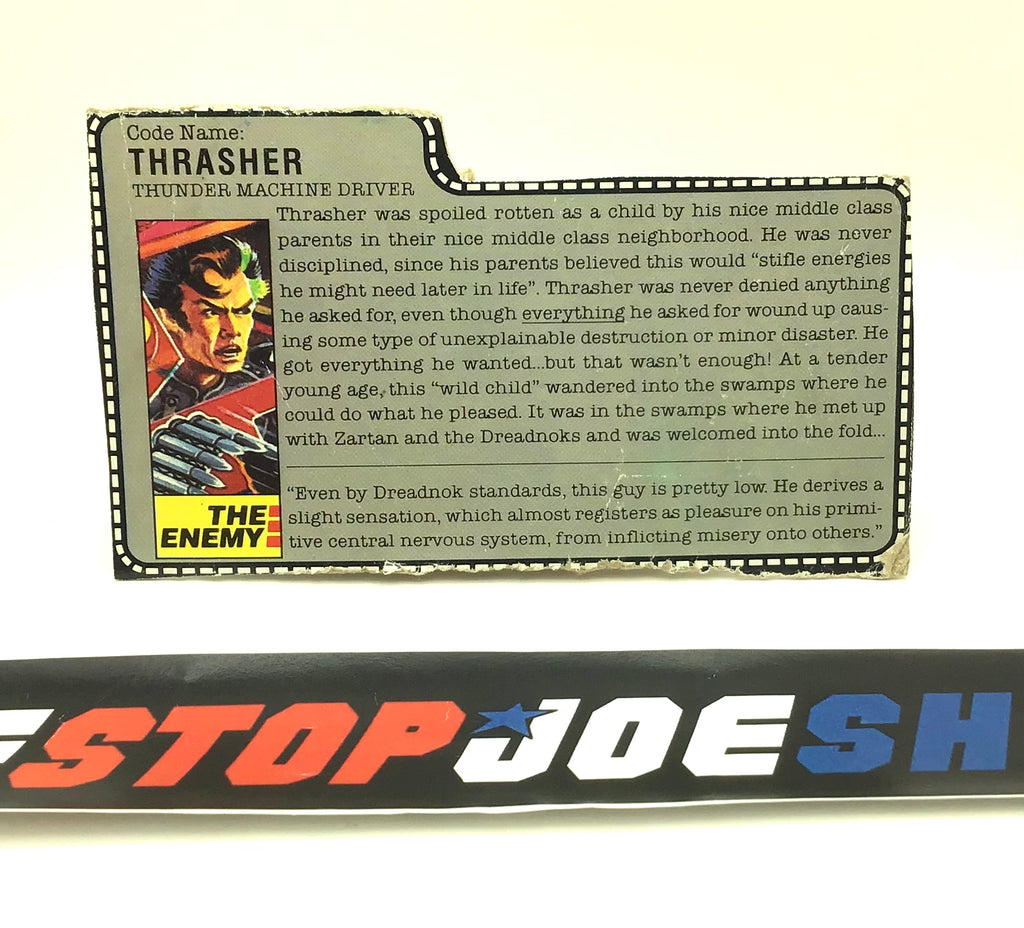 1986 VINTAGE ARAH THRASHER V1 FILE CARD (f)