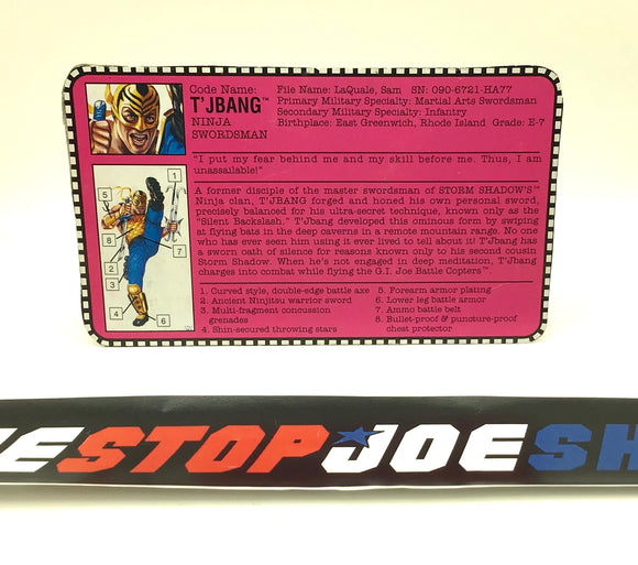 1992 VINTAGE ARAH T’JBANG V1 FILE CARD (b)