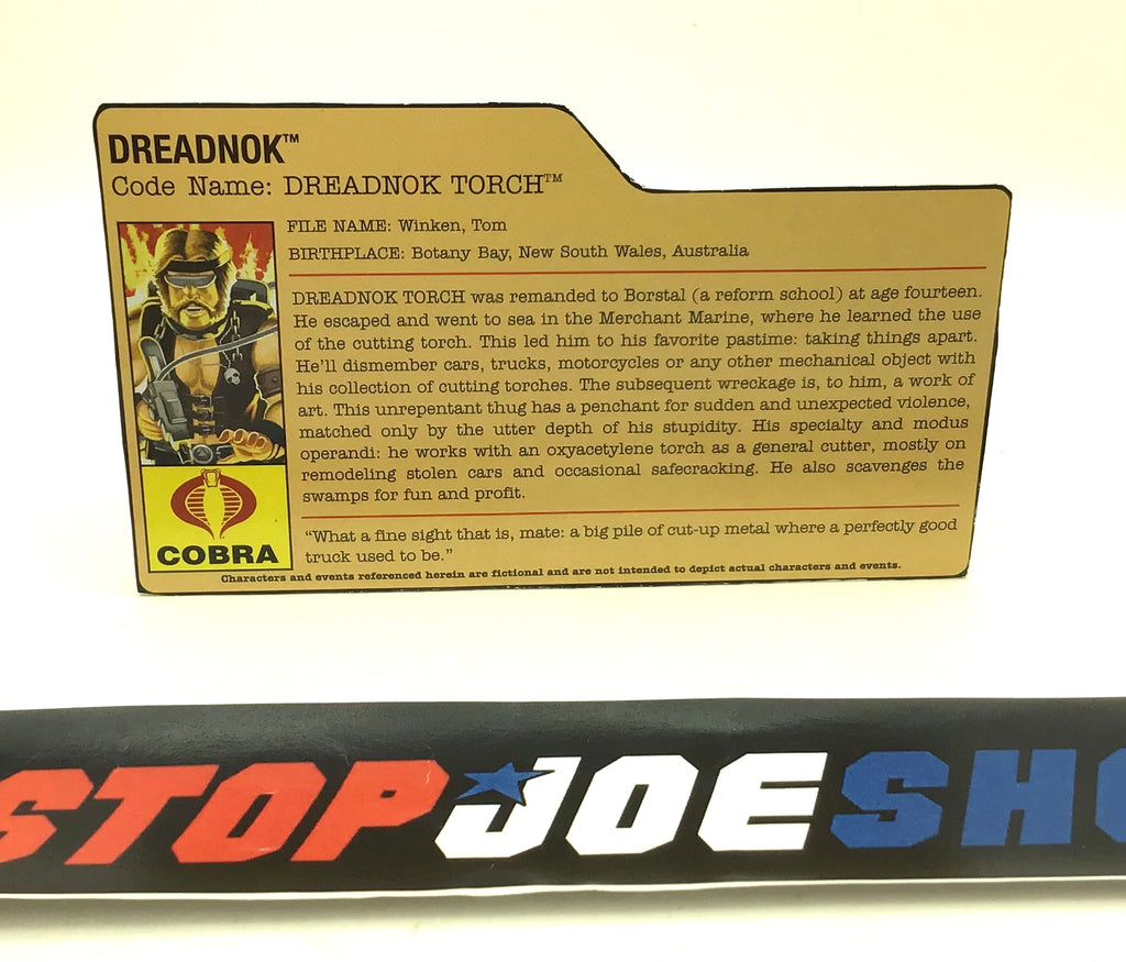 2009 25TH ANNIVERSARY DREADNOK TORCH V4 FILE CARD