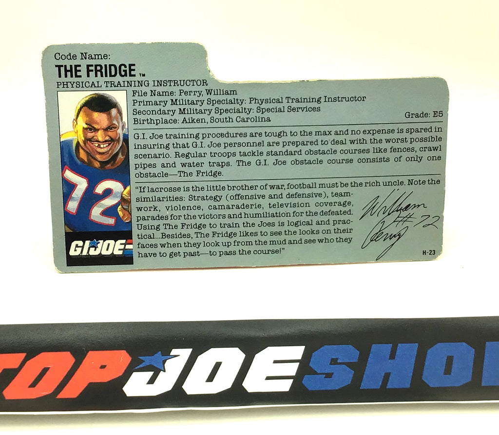 1987 VINTAGE ARAH THE FRIDGE V1 FILE CARD