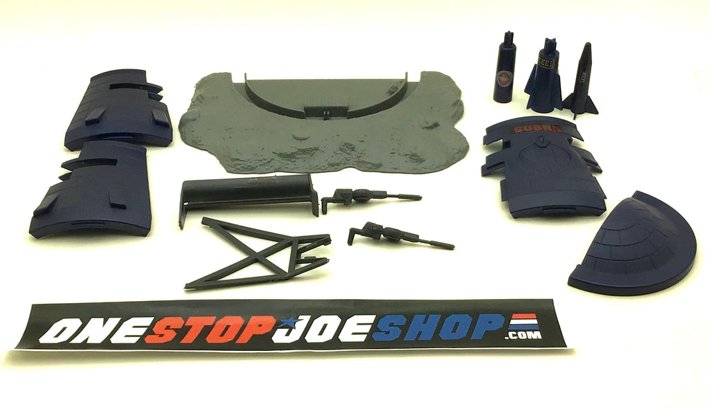 1985 VINTAGE ARAH G.I. JOE COBRA BUNKER BATTLE STATION LOOSE 100% COMPLETE (c)