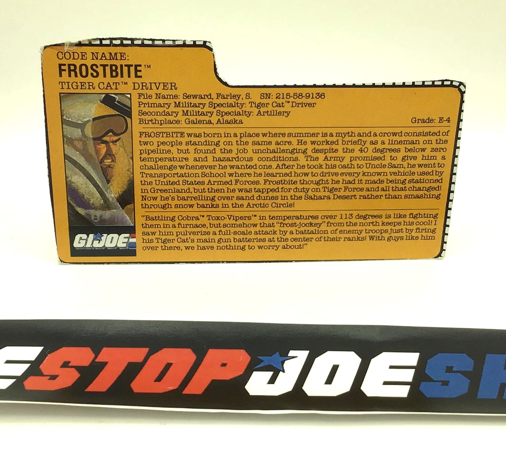 1988 VINTAGE ARAH FROSTBITE V2 FILE CARD (a)