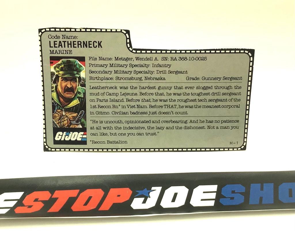 1986 VINTAGE ARAH LEATHERNECK V1 FILE CARD (d)