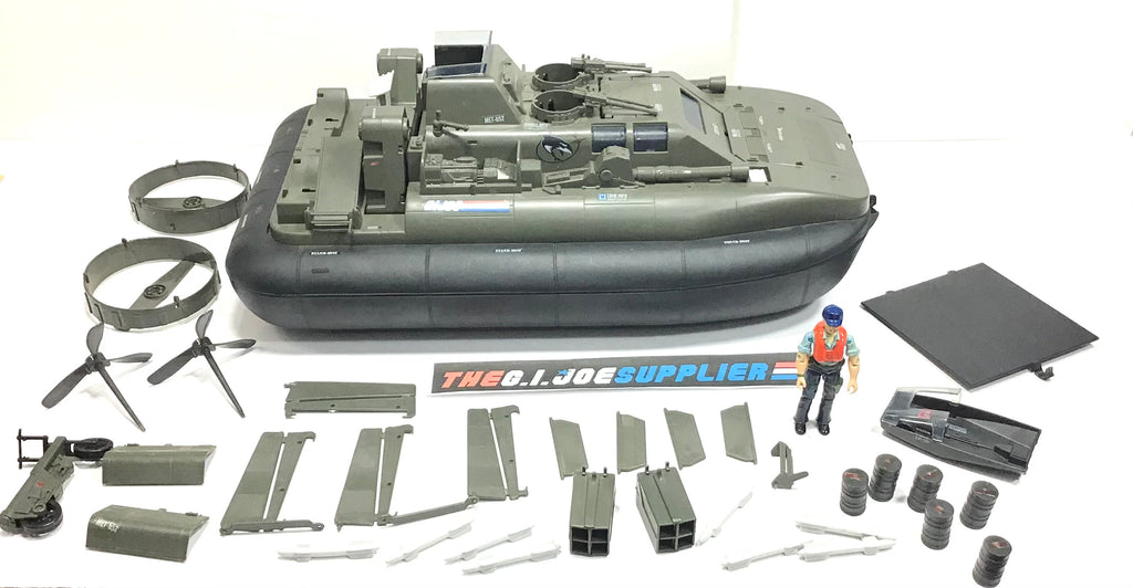 1984 VINTAGE ARAH KILLER W.H.A.L.E. WHALE HOVERCRAFT VEHICLE W/ CUTTER LOOSE 100% COMPLETE (a)