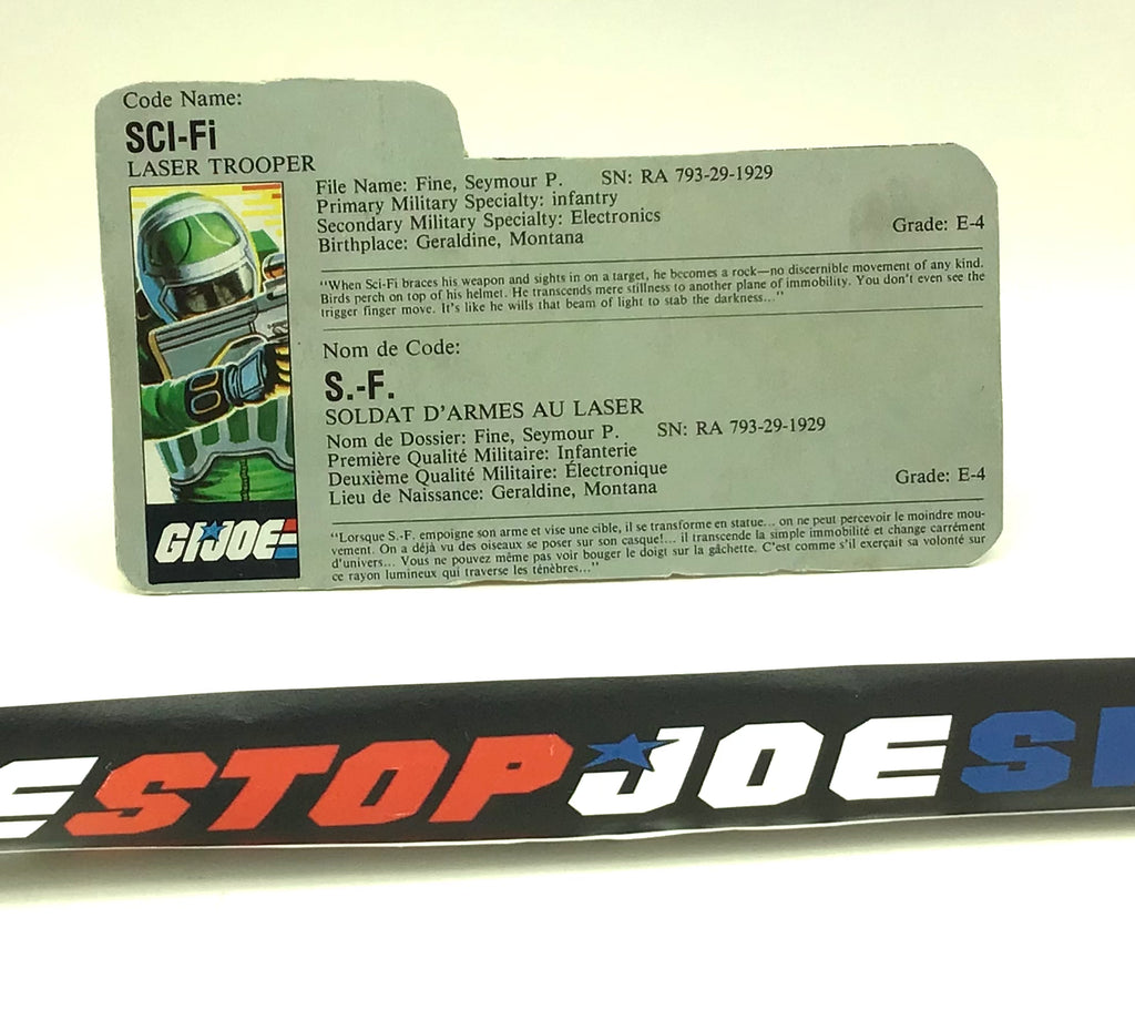 1986 VINTAGE ARAH SCI-FI V1 SLAUGHTER OFFER FRENCH CANADIAN FILE CARD (b)