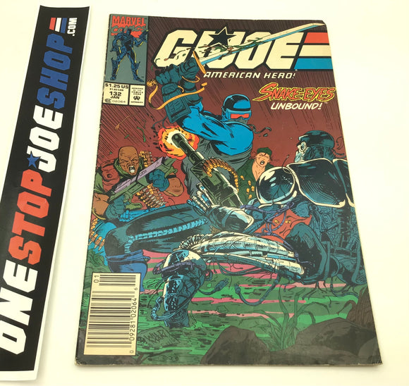 MARVEL COMICS G.I. JOE A REAL AMERICAN HERO ISSUE #132 COMIC BOOK JANUARY 1993