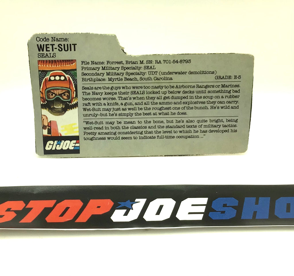 1986 VINTAGE ARAH WET SUIT V1 SLAUGHTER OFFER FILE CARD (g)