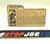 1982 VINTAGE ARAH G.I. JOE FLASH V1 FILE CARD (e)
