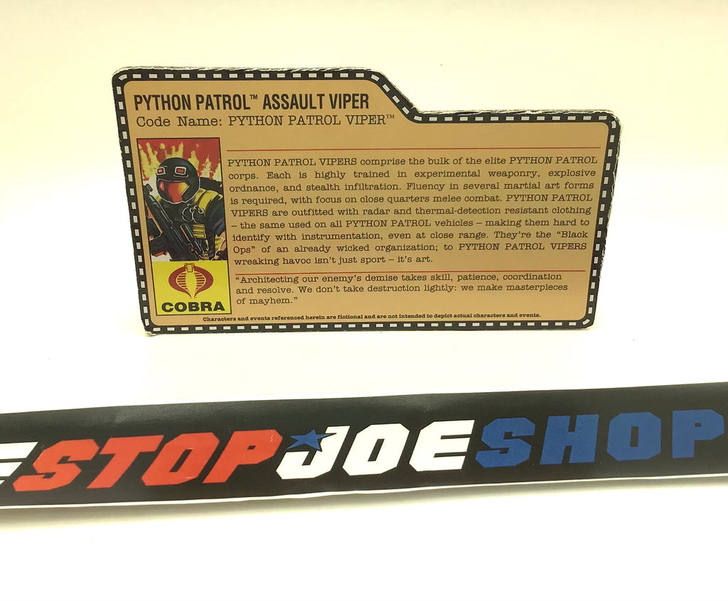 2009 25TH ANNIVERSARY COBRA VIPER V21 FILE CARD