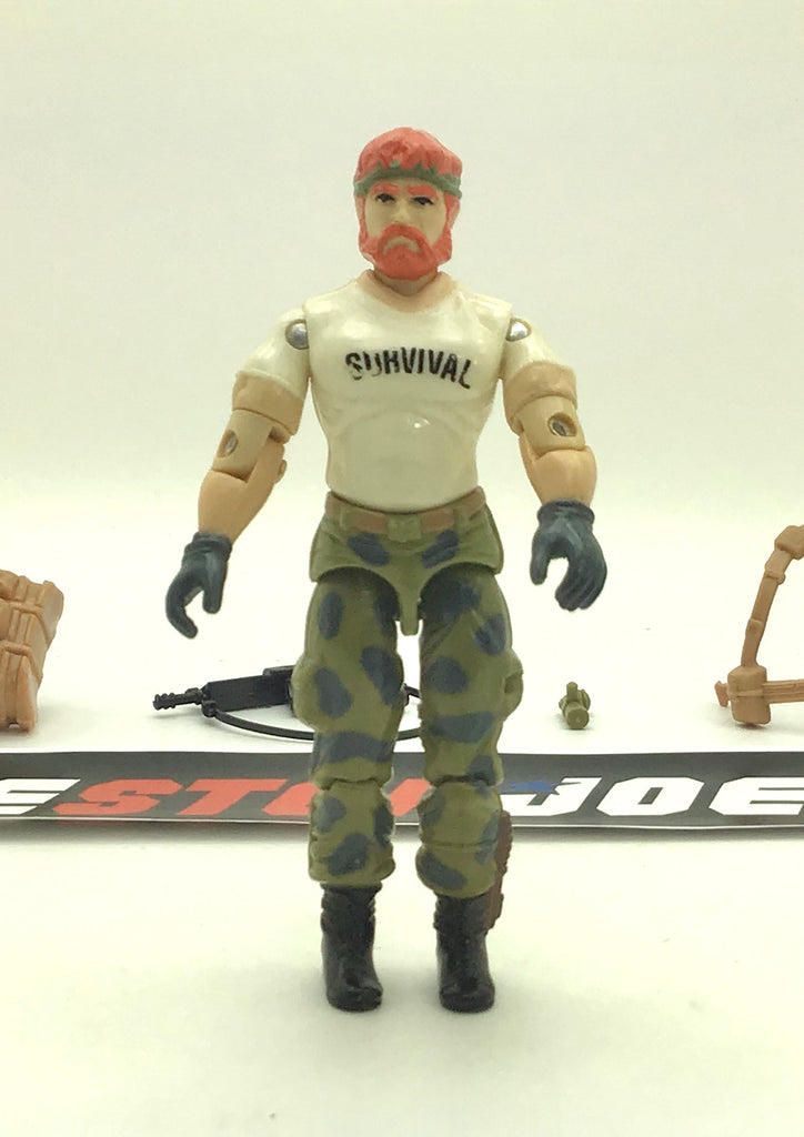 1987 VINTAGE ARAH G.I. JOE OUTBACK V1 SURVIVALIST LOOSE 100% COMPLETE (b)