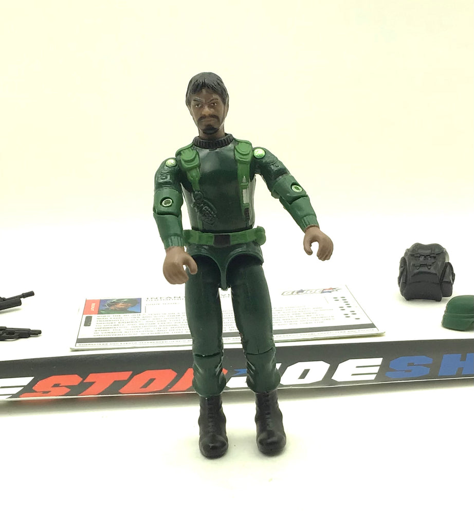 2005 VVV G.I. JOE INFANTRY DIVISION GREEN SHIRT V1 COMMUNICATION SPECIALIST TRU EXCLUSIVE LOOSE 100% COMPLETE + F/C